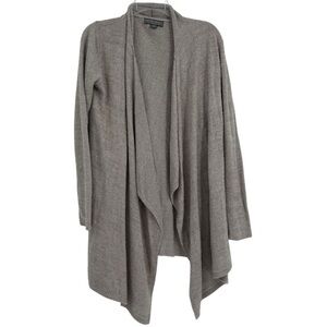 Barefoot Dreams bamboo chic Lite Cardi Sweater Size S /M drape front gray
